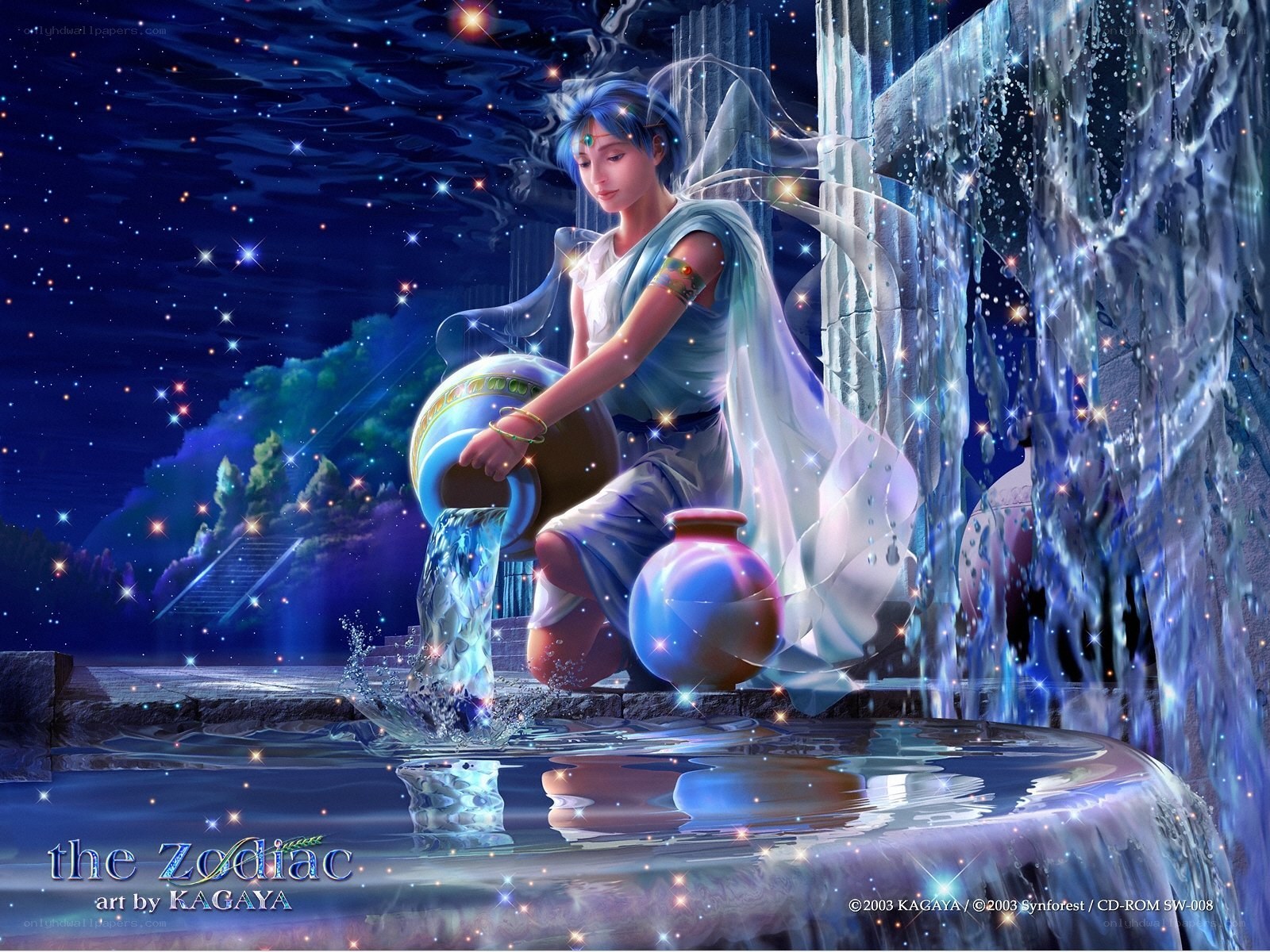 Aquarius zodiac art