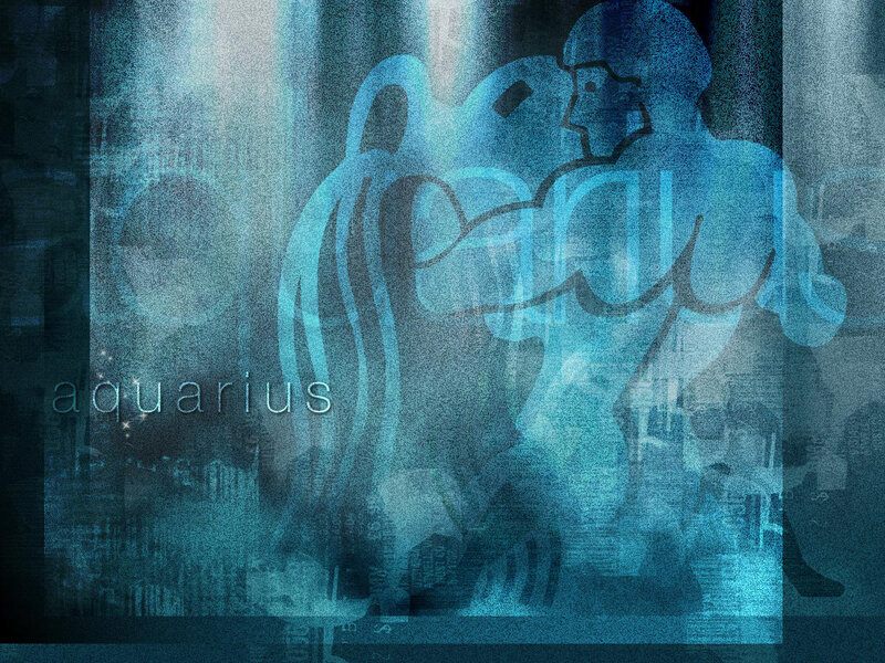 Aquarius zodiac sign art