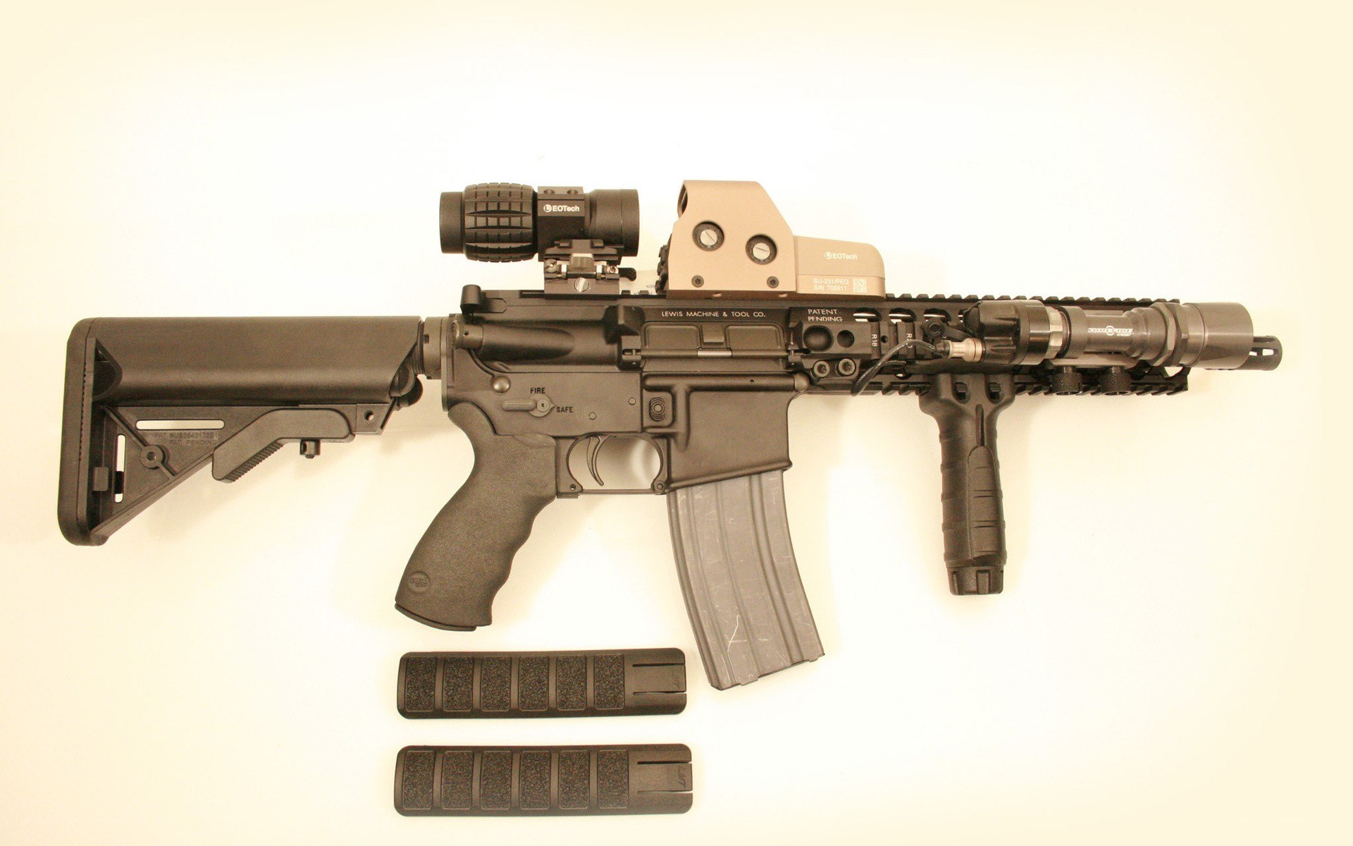 AR-15 rifle with optics