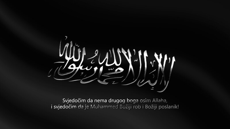 Arabic Calligraphy on Black — Dramatic