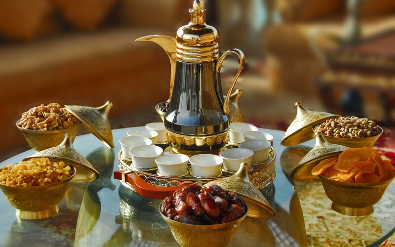 Arabic Coffee Set — Gold, Warm