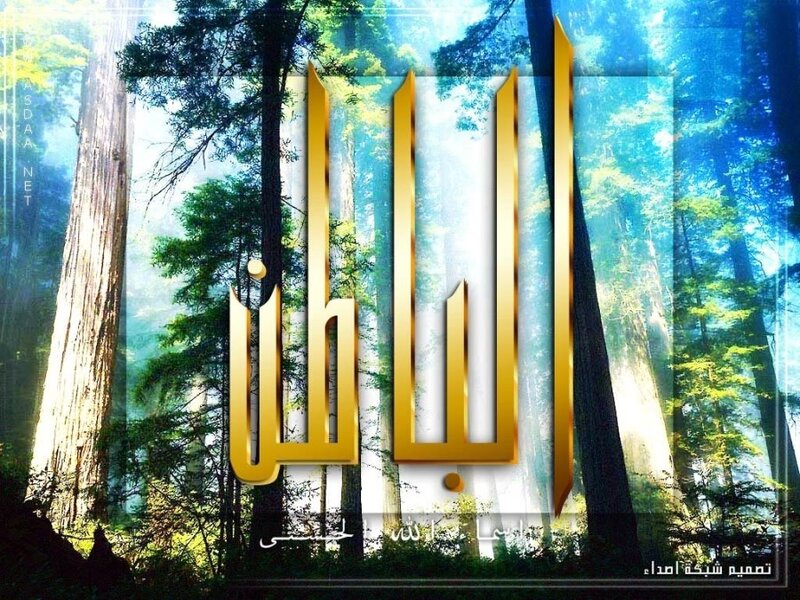 Arabic text in forest