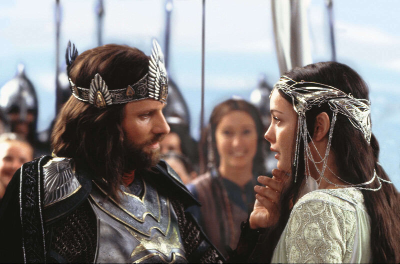 Aragorn and Arwen's farewell