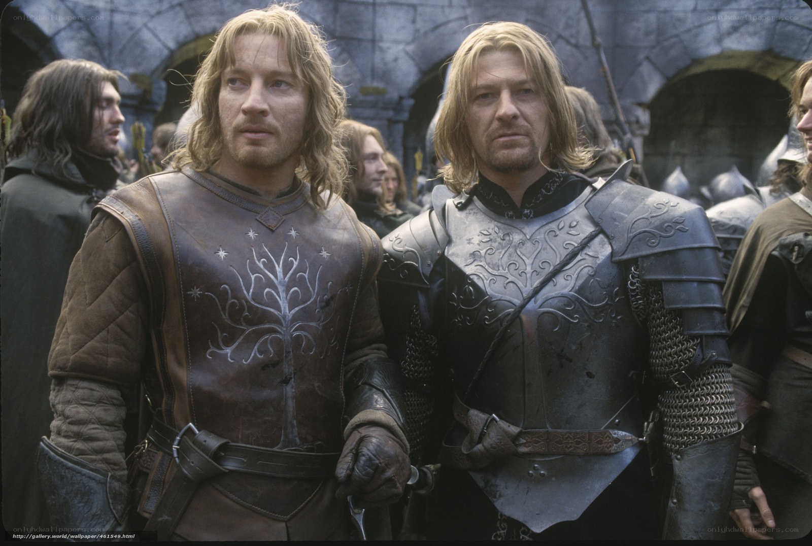 Aragorn and Boromir in armor