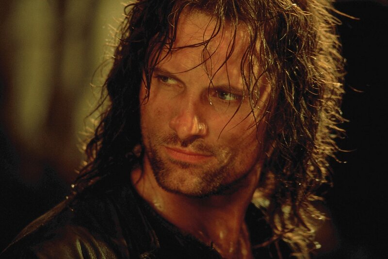 Aragorn in a dramatic close-up