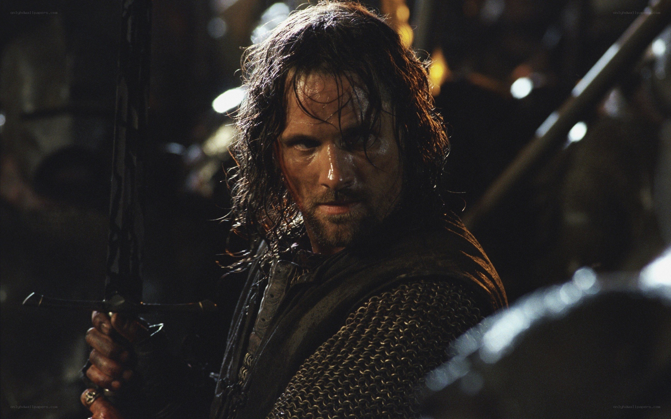 Aragorn in battle