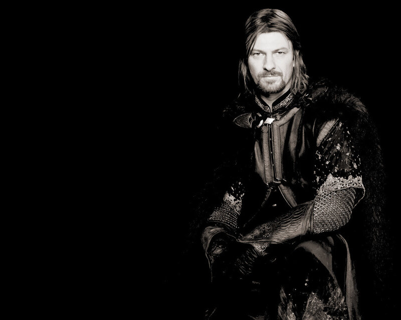 Aragorn in black and white