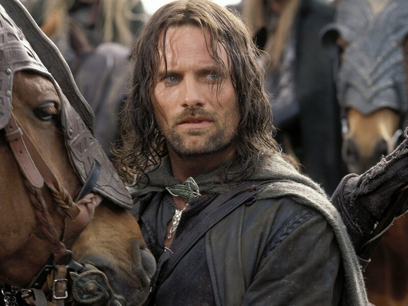 Aragorn on horseback