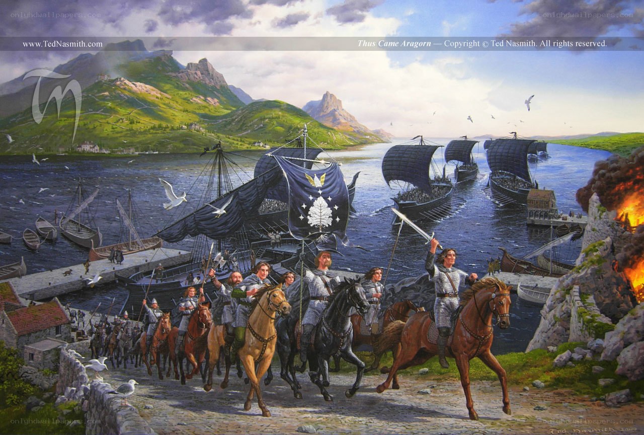 Aragorn's arrival at Pelargir