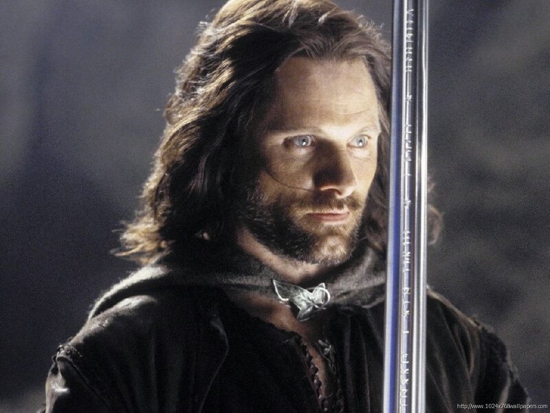 Aragorn with a sword