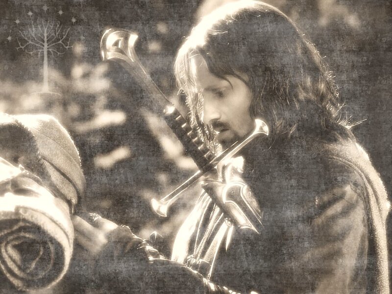 Aragorn with sword