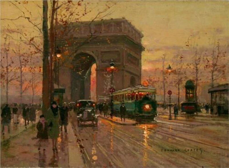 Arc De Triomphe at Dusk — Yellow