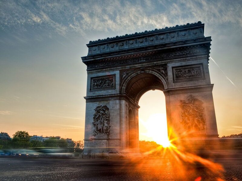 Arc De Triomphe at Sunset — Orange