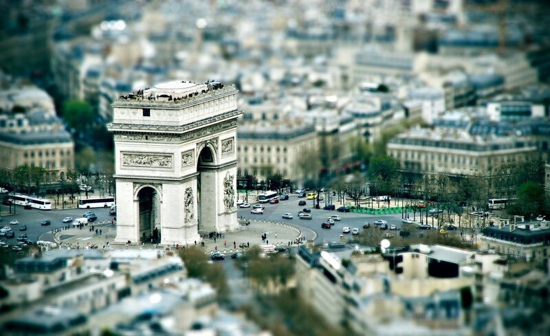 Arc De Triomphe in Paris — Gray, Urban, Afternoon