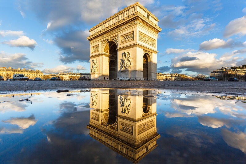 Arc De Triomphe Reflection