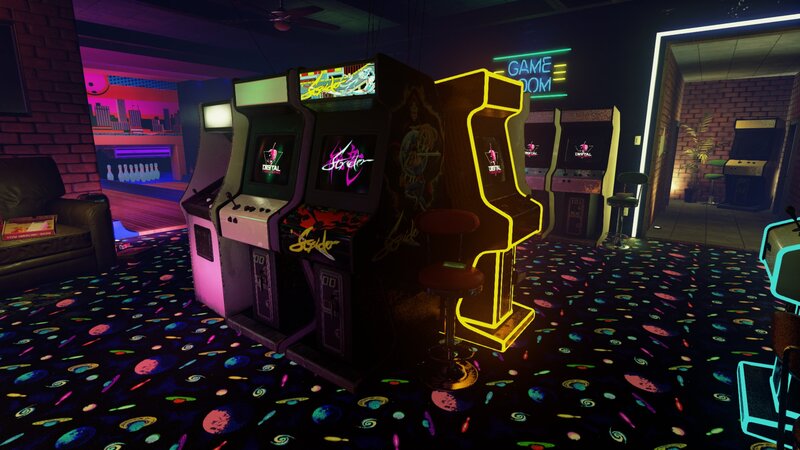 Arcade Game Machines — Black, Retro