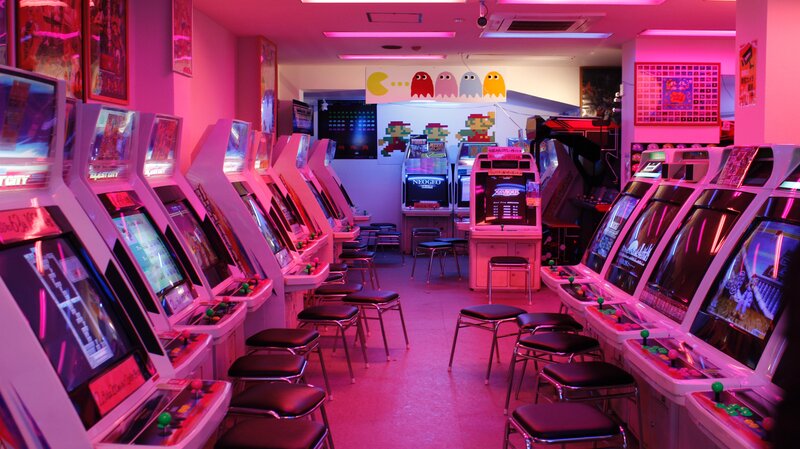 Arcade Game Machines — Pink