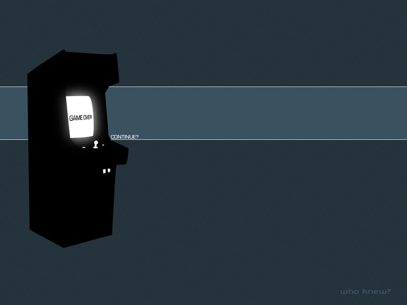 arcade game over screen