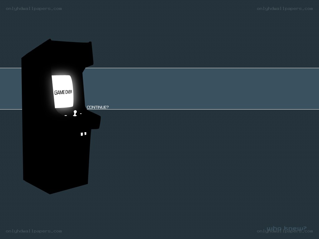 arcade game over screen