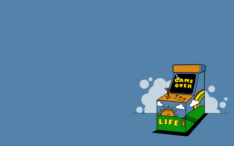 arcade game with game over