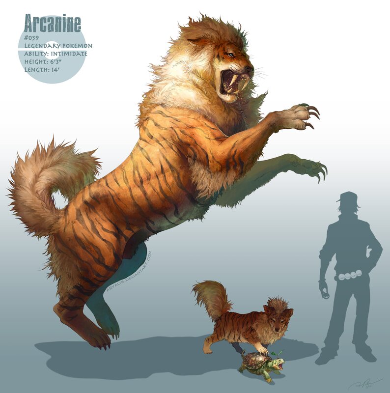 Arcanine concept art