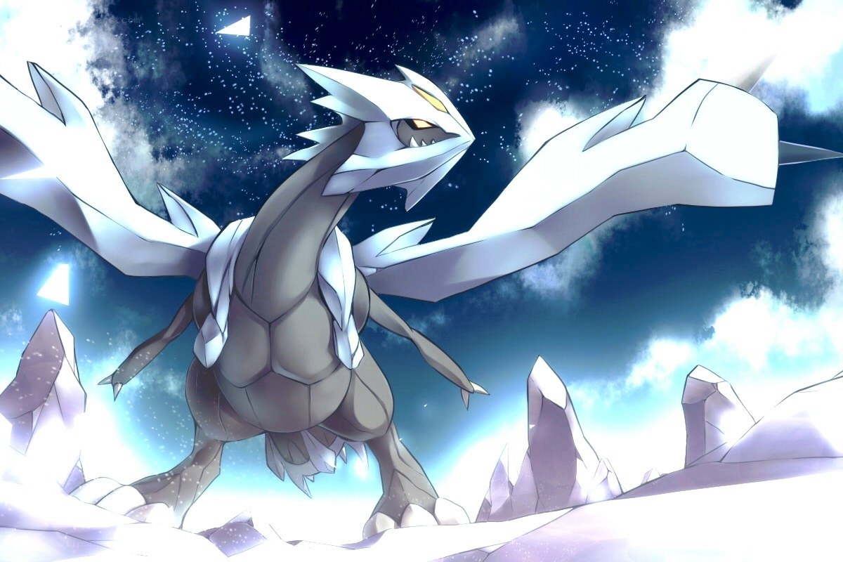 Arceus in a snowy landscape