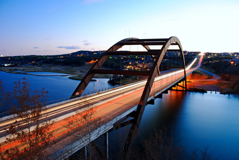 Arch Bridge at Dusk