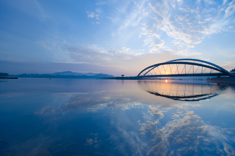 Arch Bridge at Sunrise