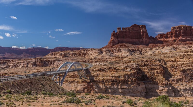 Arch Bridge in Canyon