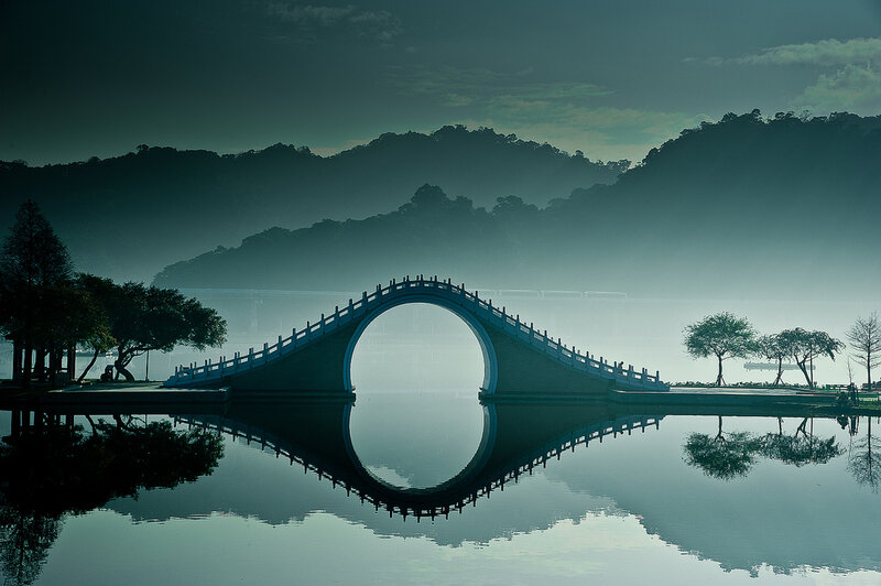 Arch Bridge in Mist