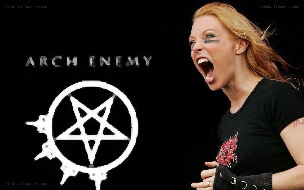 Arch Enemy band member performing