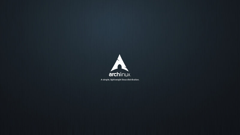 Arch Linux boot screen