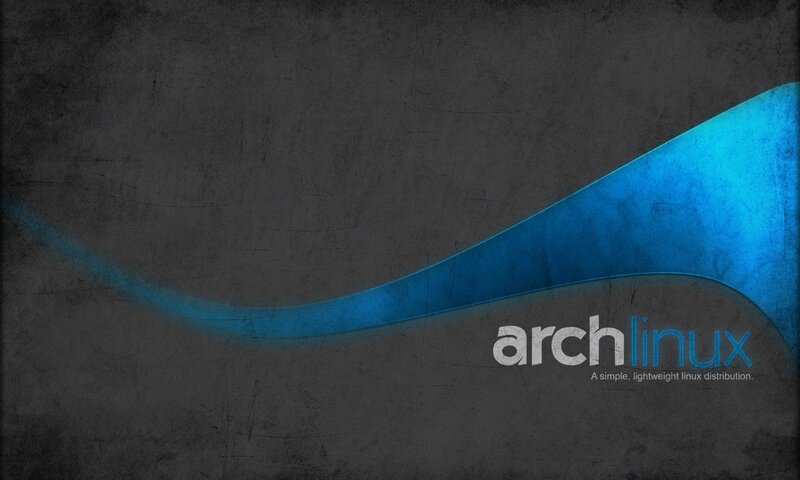 Arch Linux Logo — Black, Minimalist