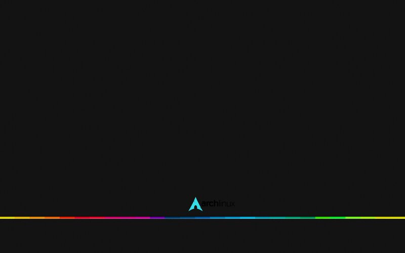 Arch Linux Logo — Black, Neutral, Minimalist, Color Bar