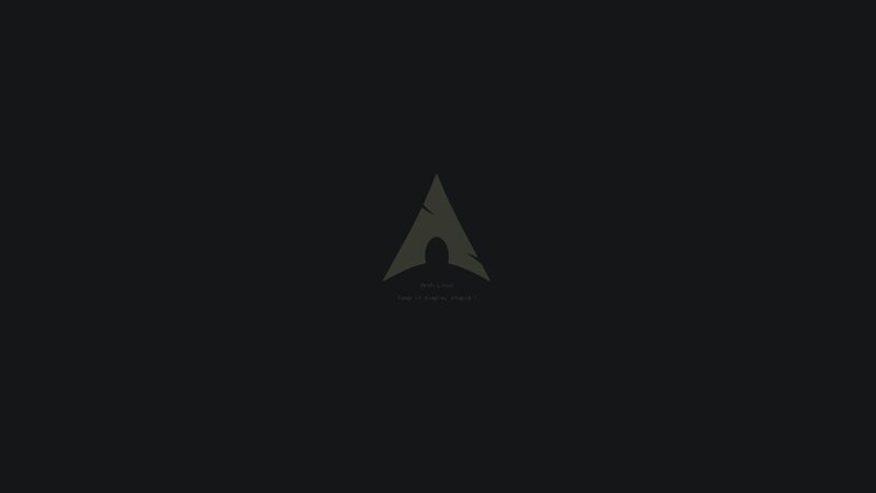 Arch Linux Logo — Black, Neutral, Minimalist, Text