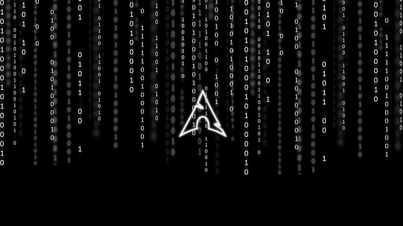 Arch Linux Logo — Black, Technological