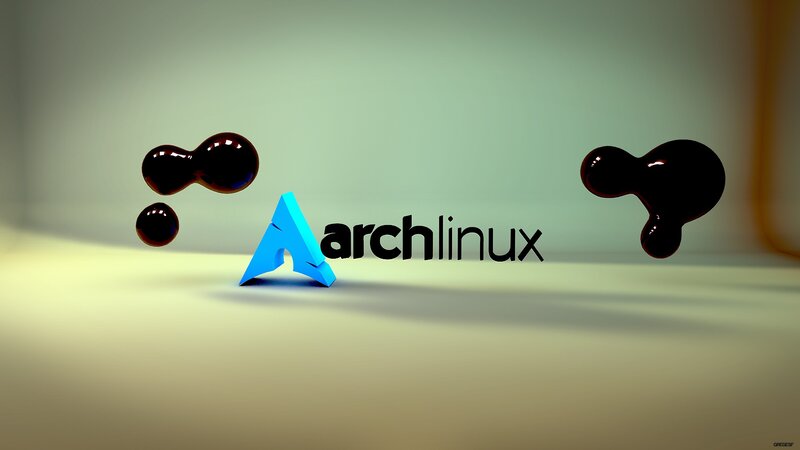 Arch Linux Logo — Blue, Minimalist, 3d Render