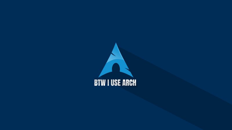 Arch Linux Logo — Blue, Minimalist, Vector Art