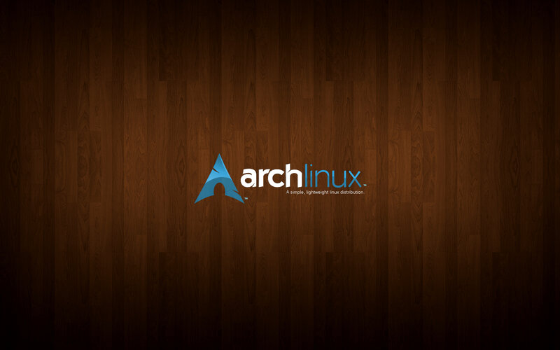 Arch Linux Logo — Brown, Minimalist