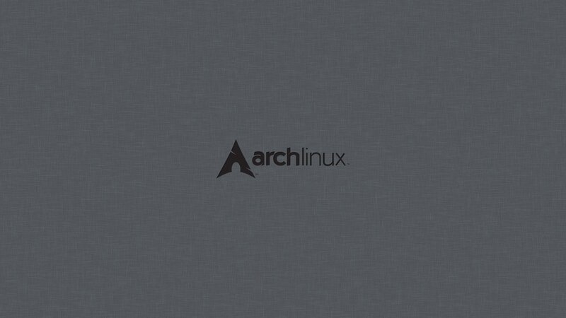 Arch Linux Logo — Gray, Neutral, Minimalist, Black