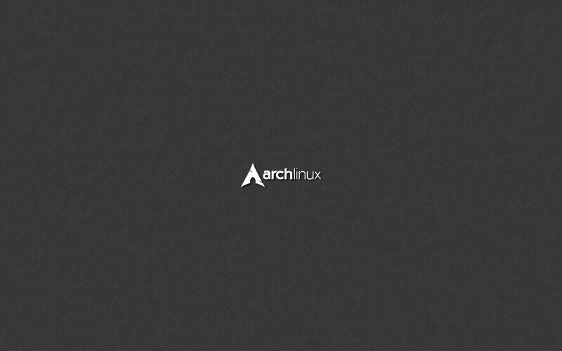 Arch Linux Logo — Gray, Neutral, Minimalist