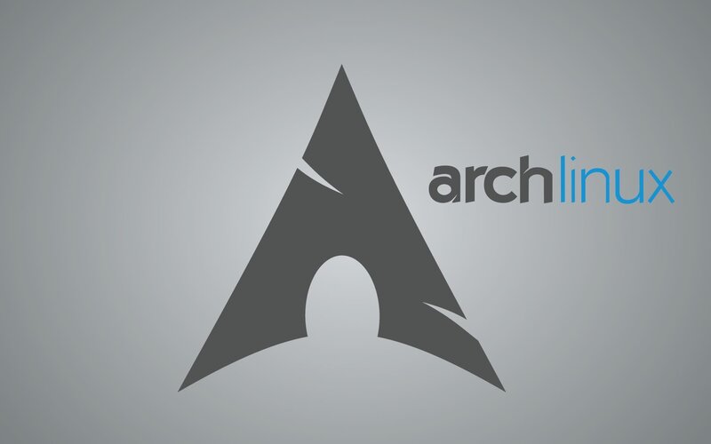 Arch Linux Logo — Gray, Neutral, Vector Art