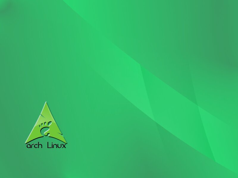 Arch Linux Logo — Green, Minimalist, Vector Art