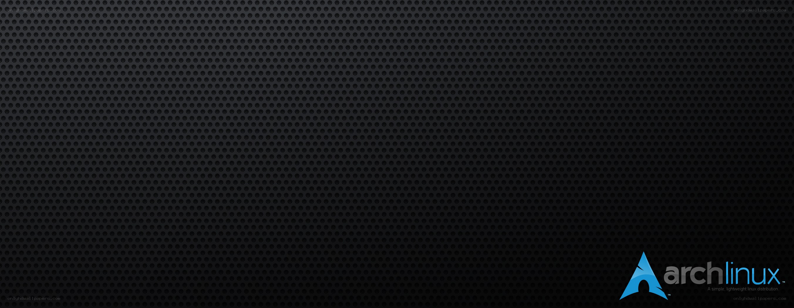 Arch Linux logo on dark background