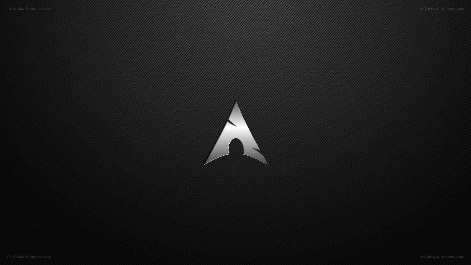 Arch Linux logo on dark background