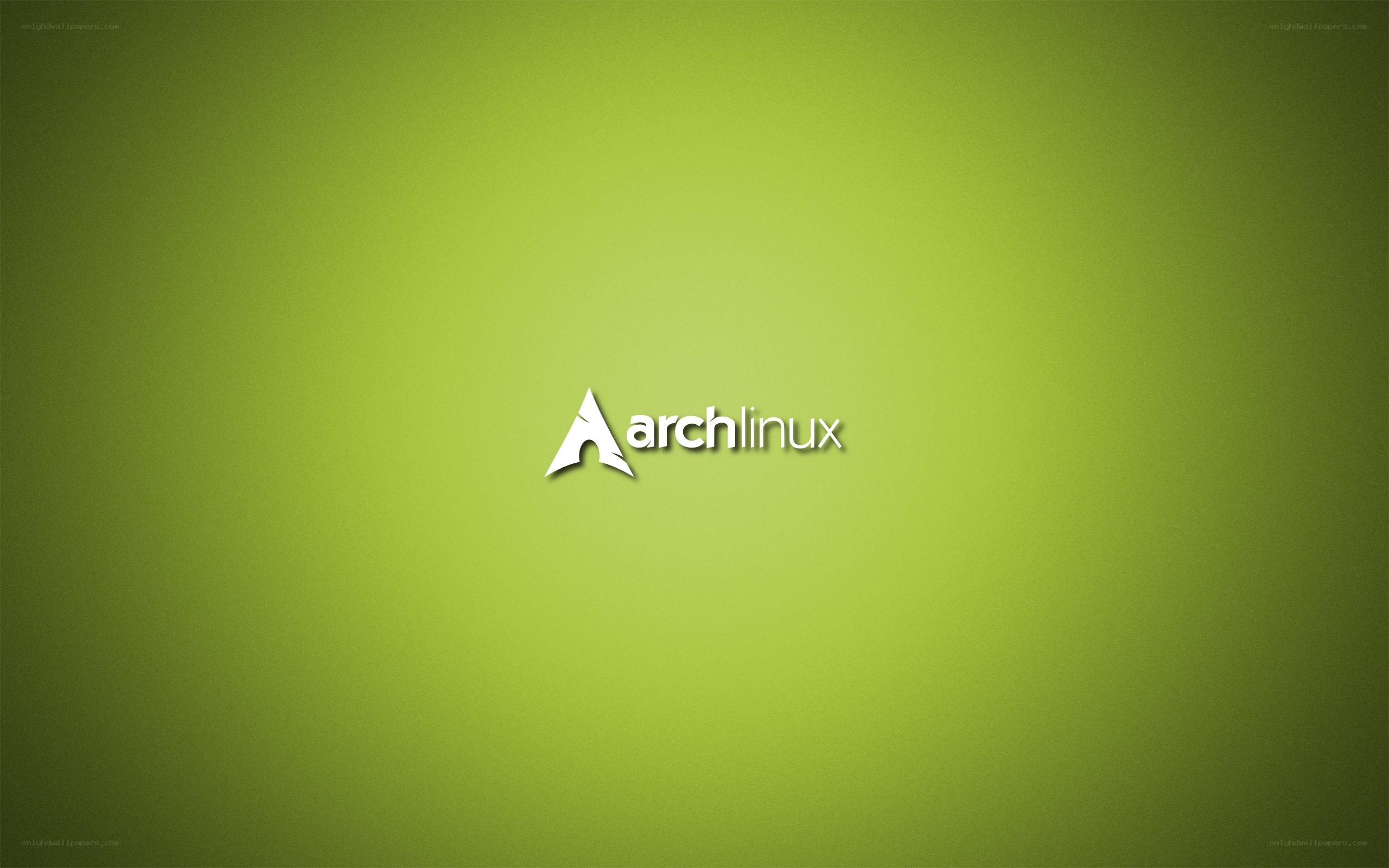 Arch Linux logo on green
