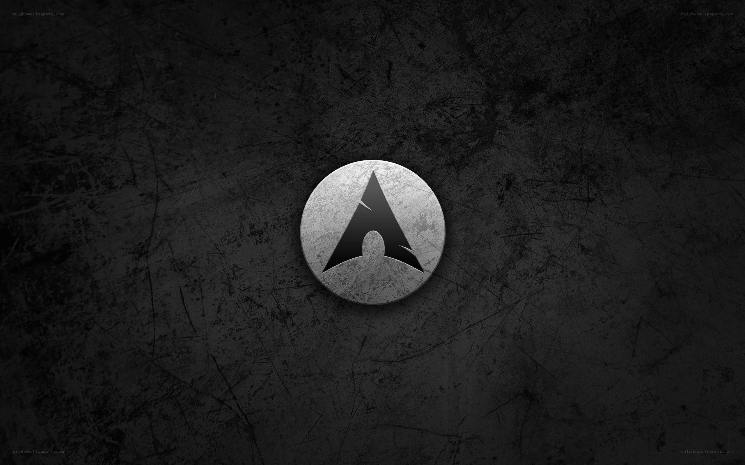 Arch Linux logo on textured background