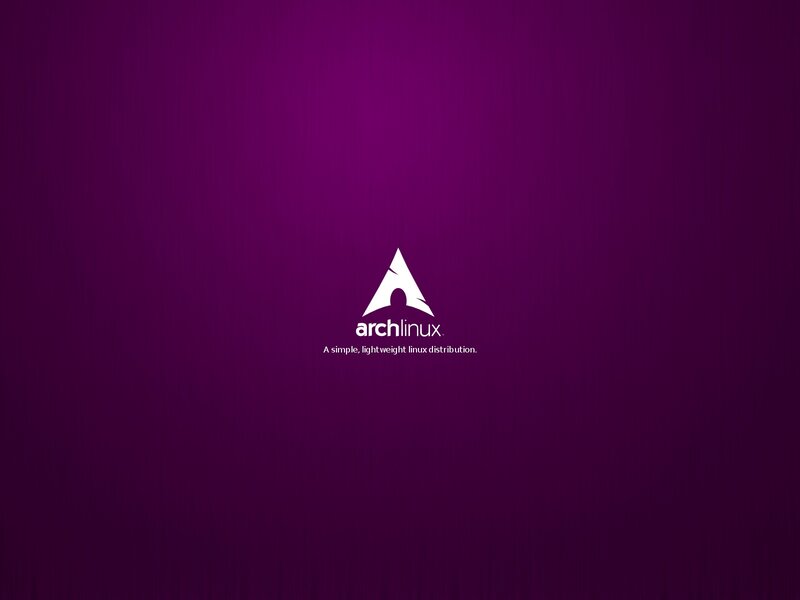 Arch Linux Logo — Purple, Calm