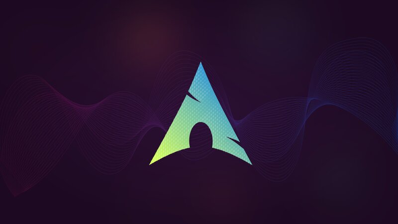 Arch Linux Logo — Purple, Minimalist