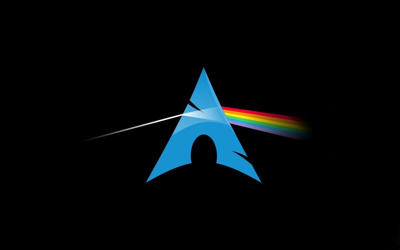 Arch Linux logo with prism